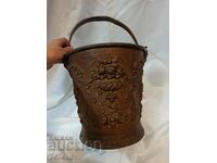 Antique German Copper Bucket 1886- GWV Germany