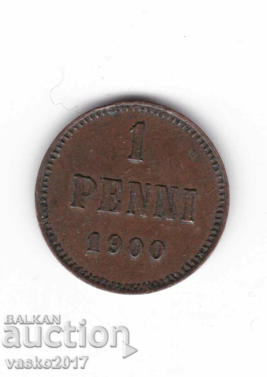 1 PENNI - 1900 Russia to Finland