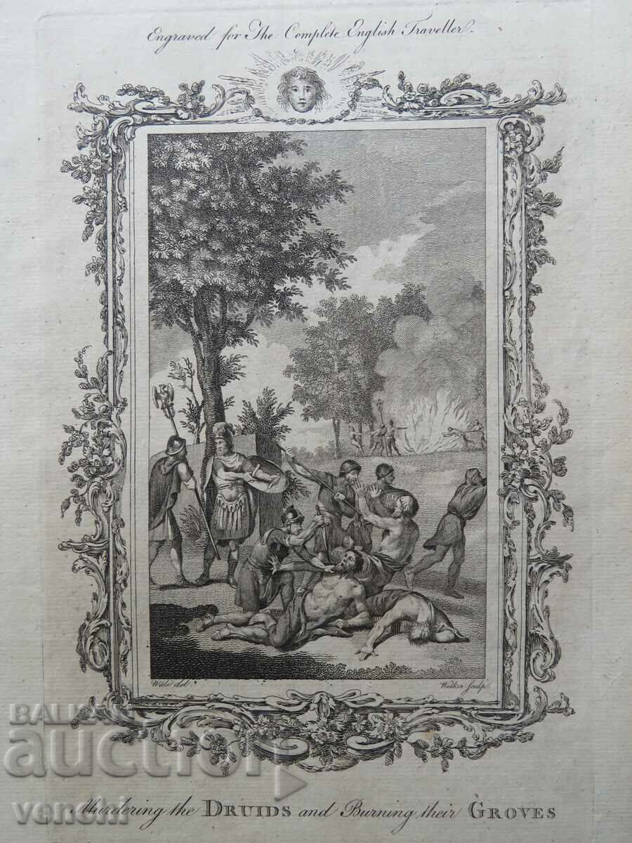 1773 - ENGRAVING - The Massacre of the Druids - ORIGINAL with price € 34.99 | 68.43 BGN 1773 - ENGRAVING - The Massacre of the Druids - ORIGINAL with price € 34.99 | 68.43 BGN