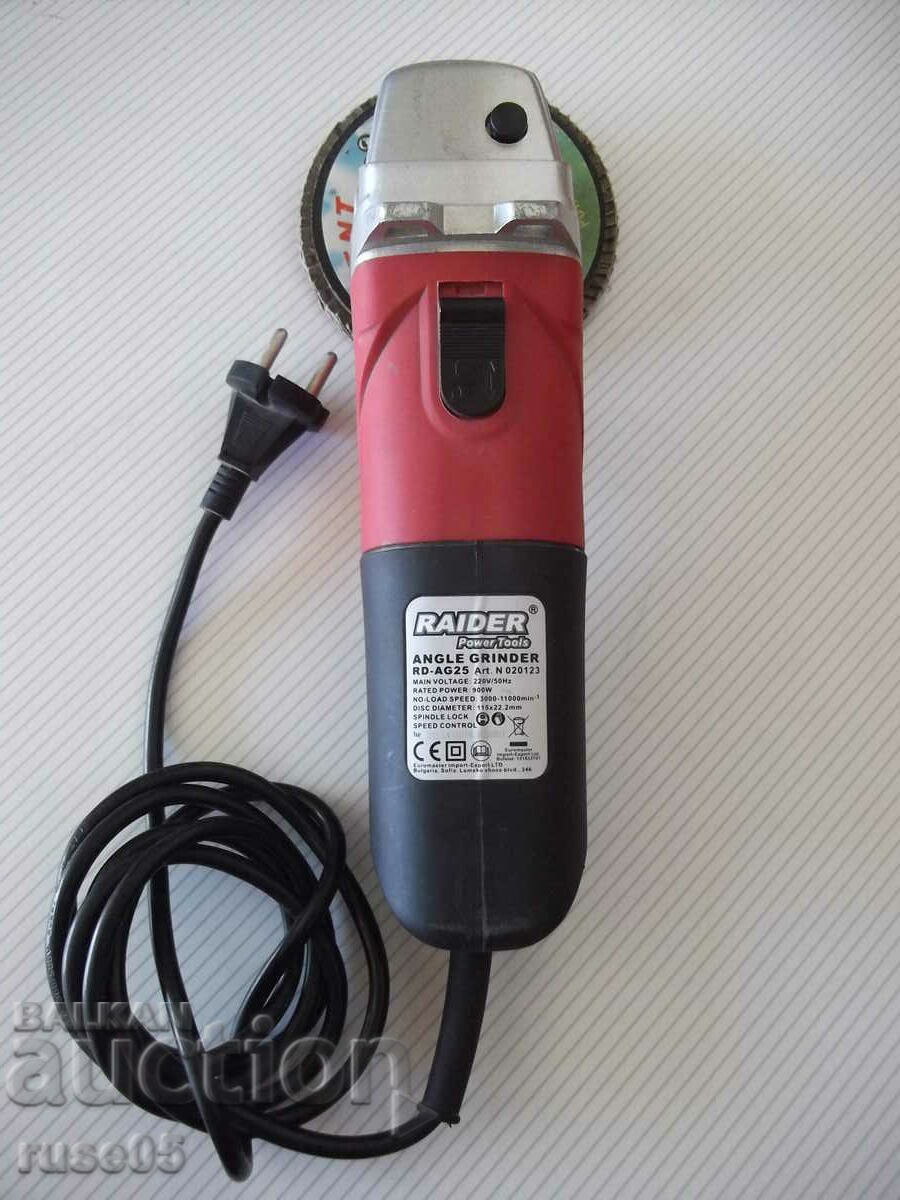 Angle grinder "RAIDER - RD-AG25" working new with price 50.00 BGN | € 25.56