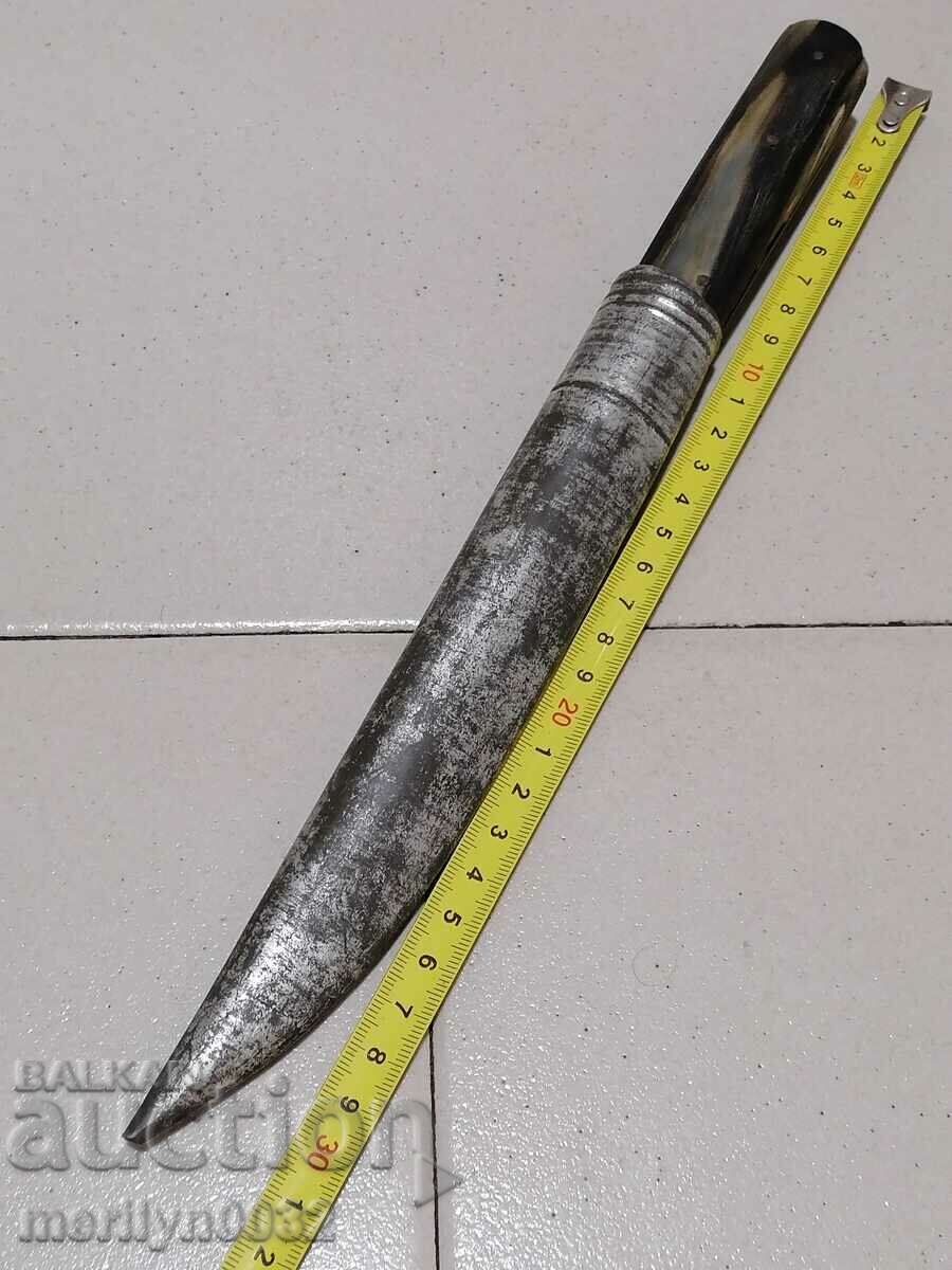 Auction Old Gabrovo knife hand forged blade with inscription Auction Old Gabrovo knife hand forged blade with inscription