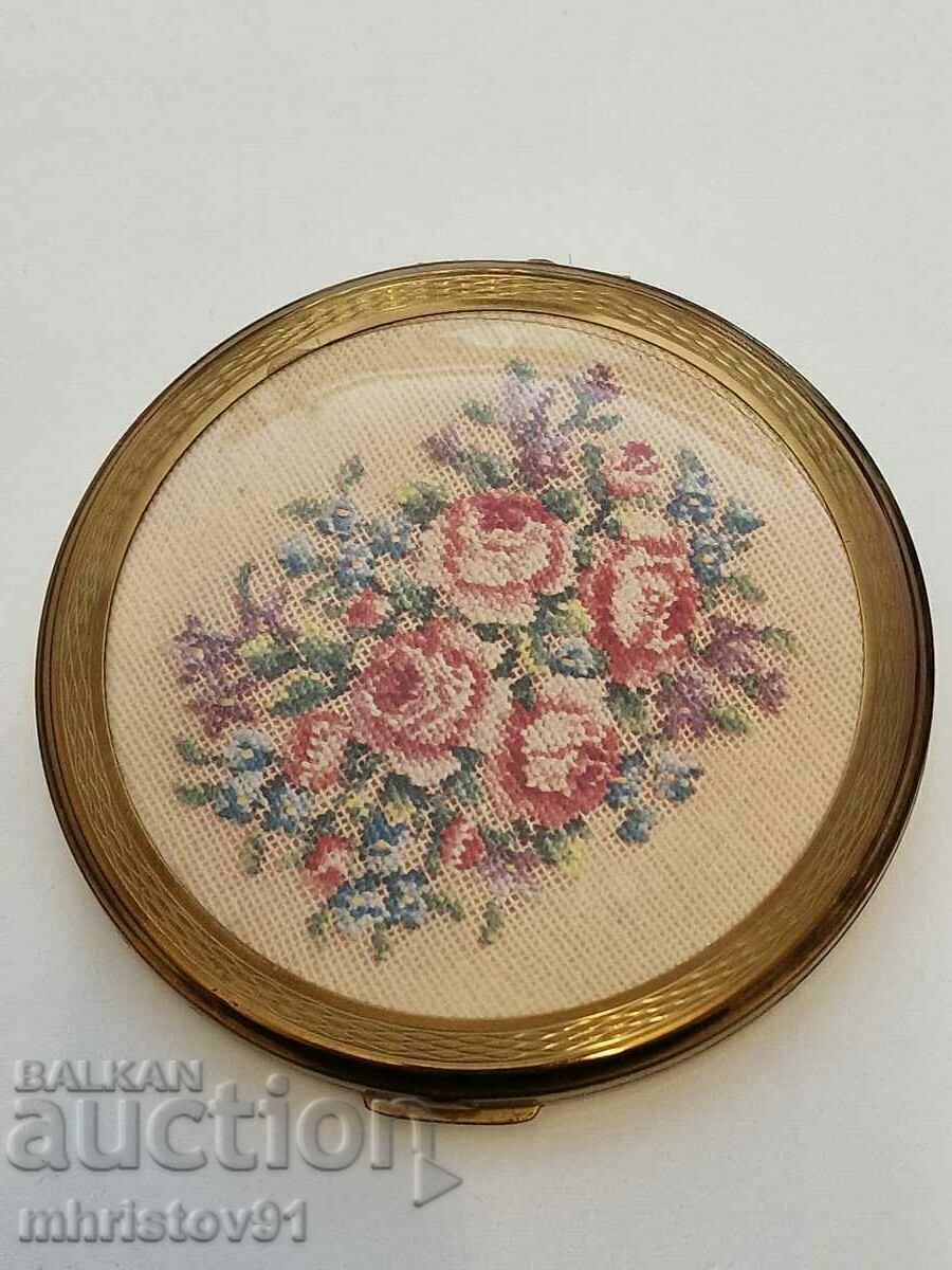 Vintage glass powder mirror - 5 Vintage glass powder mirror - 5