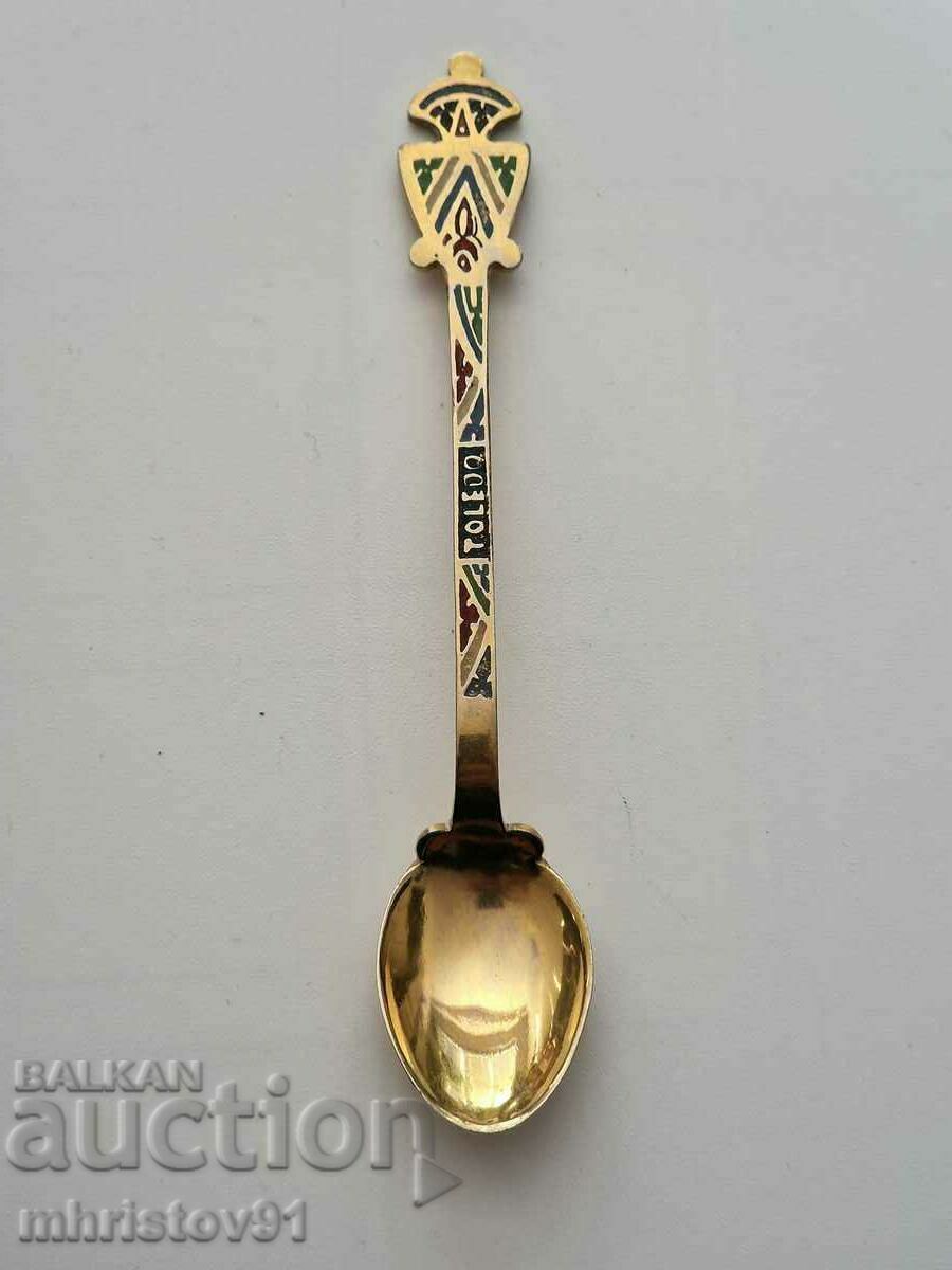 Auction Tea spoons with gold plating Auction Tea spoons with gold plating