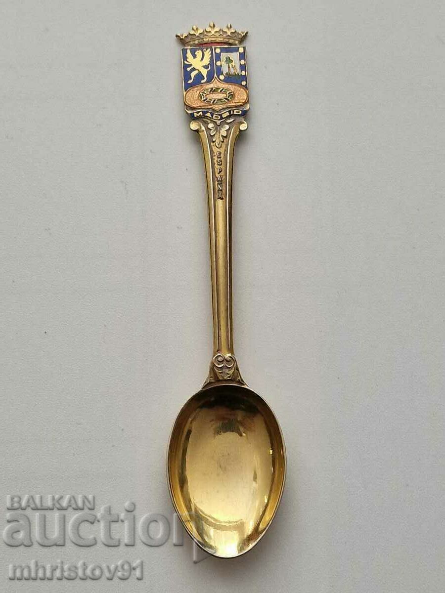 Tea spoons with gold plating - 5 Tea spoons with gold plating - 5