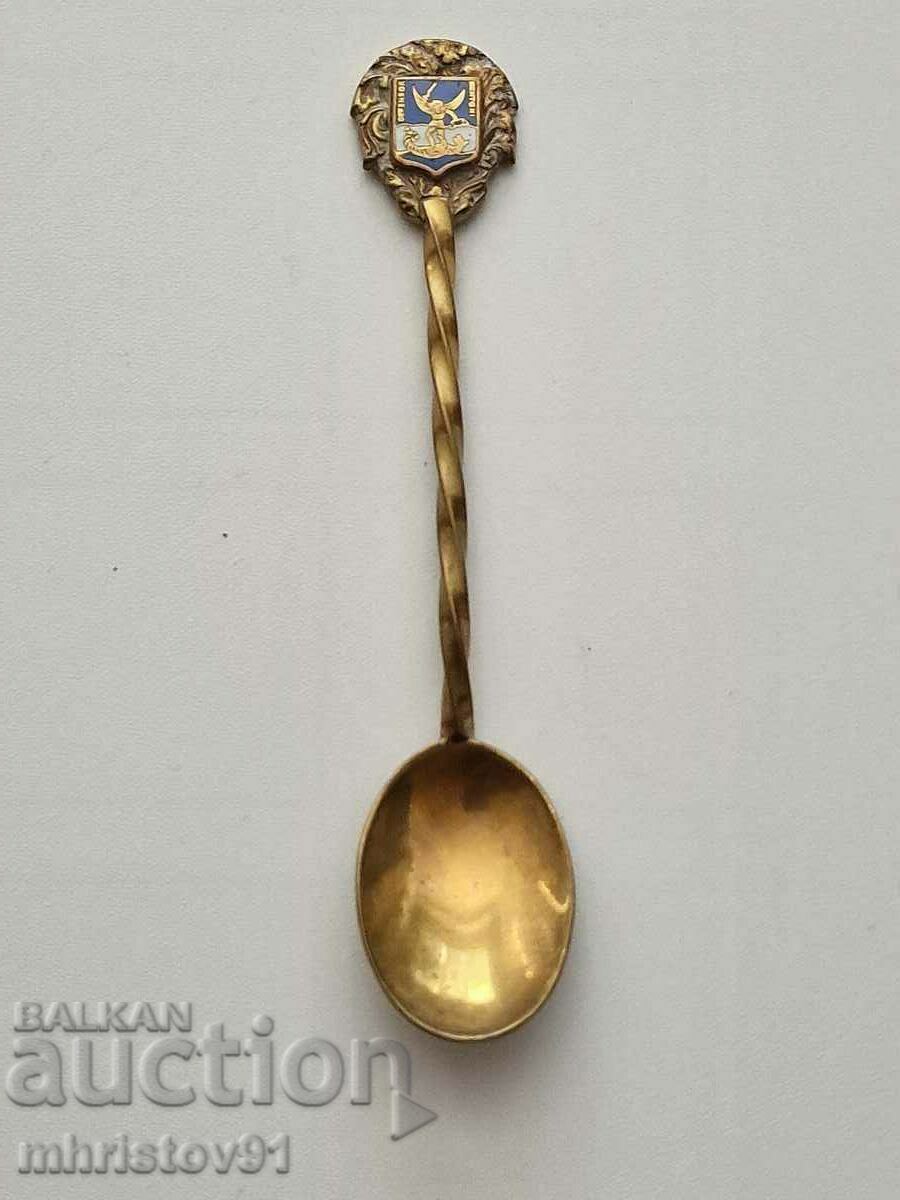 Tea spoons with gold plating Tea spoons with gold plating