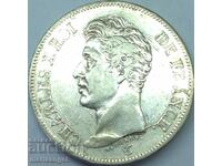 Франция 5 франка 1826 Карл X сребро