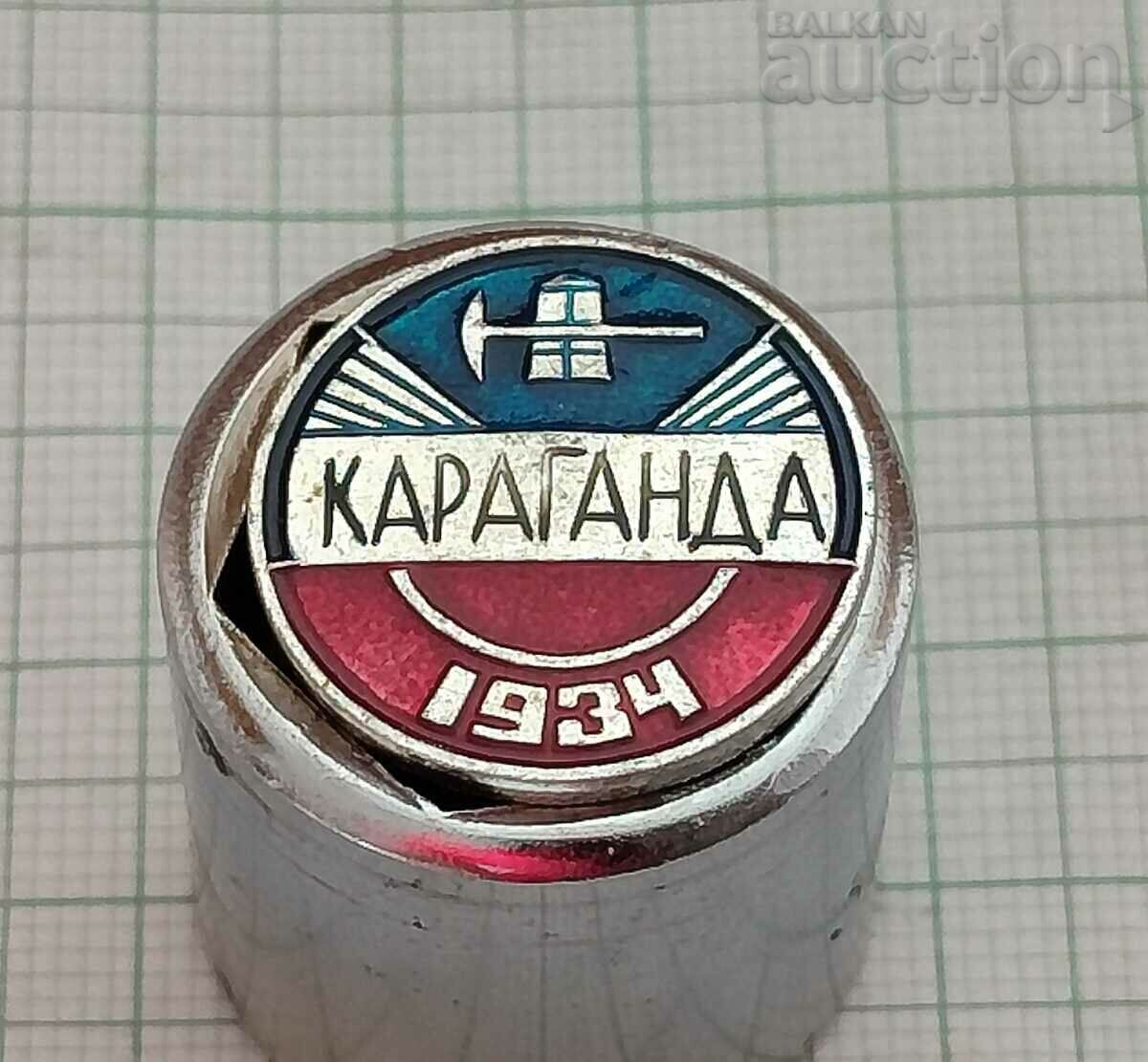 KARAGANDA KAZAKHSTAN 1934 USSR BADGE