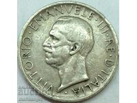 5 Lira 1926 Italy Silver - Rare Year 3