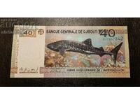 Banknote Djibouti 40 francs 2017