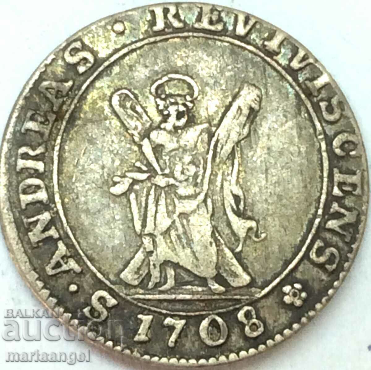 1/9 thaler 4 Marian groschen 1708 Γερμανία Brunswick-Lüneburg