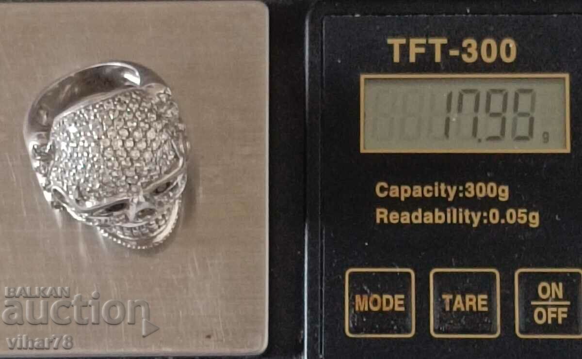 Delivery of SILVER SKULL RING Delivery of SILVER SKULL RING