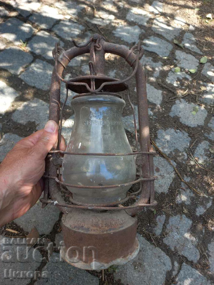 OLD GERMAN GAS LANTERN GAS LAMP