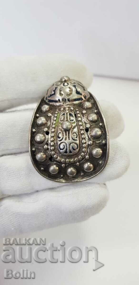 A rare silver gilt and enamel renaissance sling bracelet - 5 A rare silver gilt and enamel renaissance sling bracelet - 5