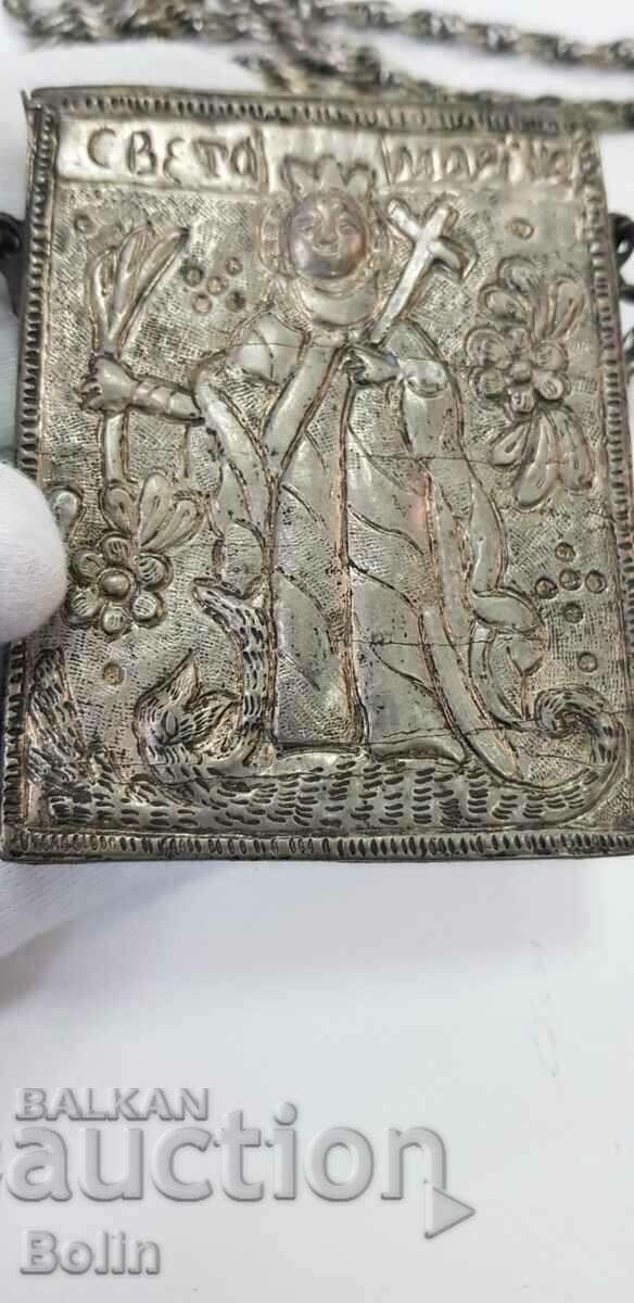 Δημοπρασία Μια μοναδική αναζωογονητική λειψανοθήκη του Αγ. Μαρίνα 19γ.