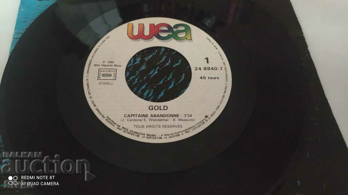 Delivery of CAPITAINE ABANDONNE gramophone record Delivery of CAPITAINE ABANDONNE gramophone record