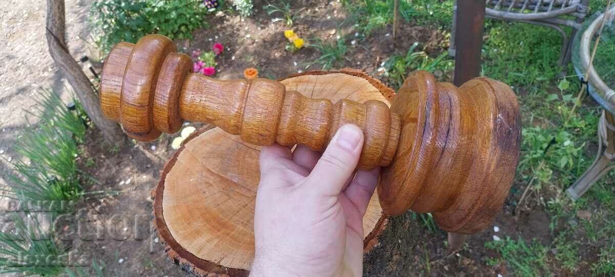 Large wooden candlestick