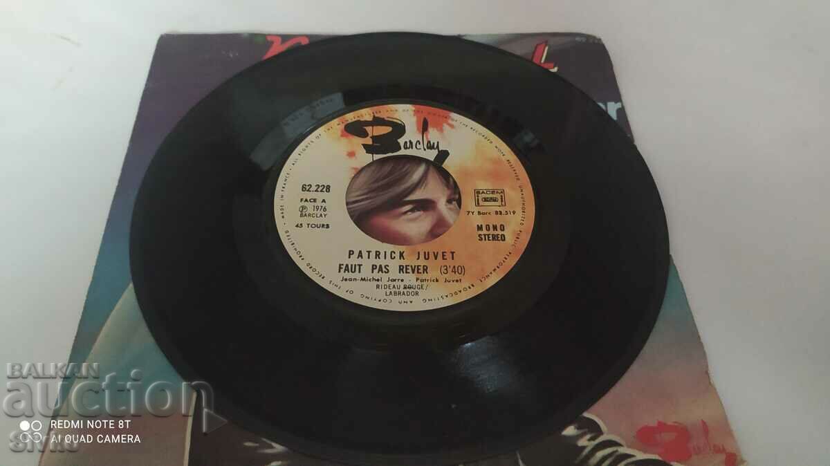 Auction  Patrick Juvet gramophone record