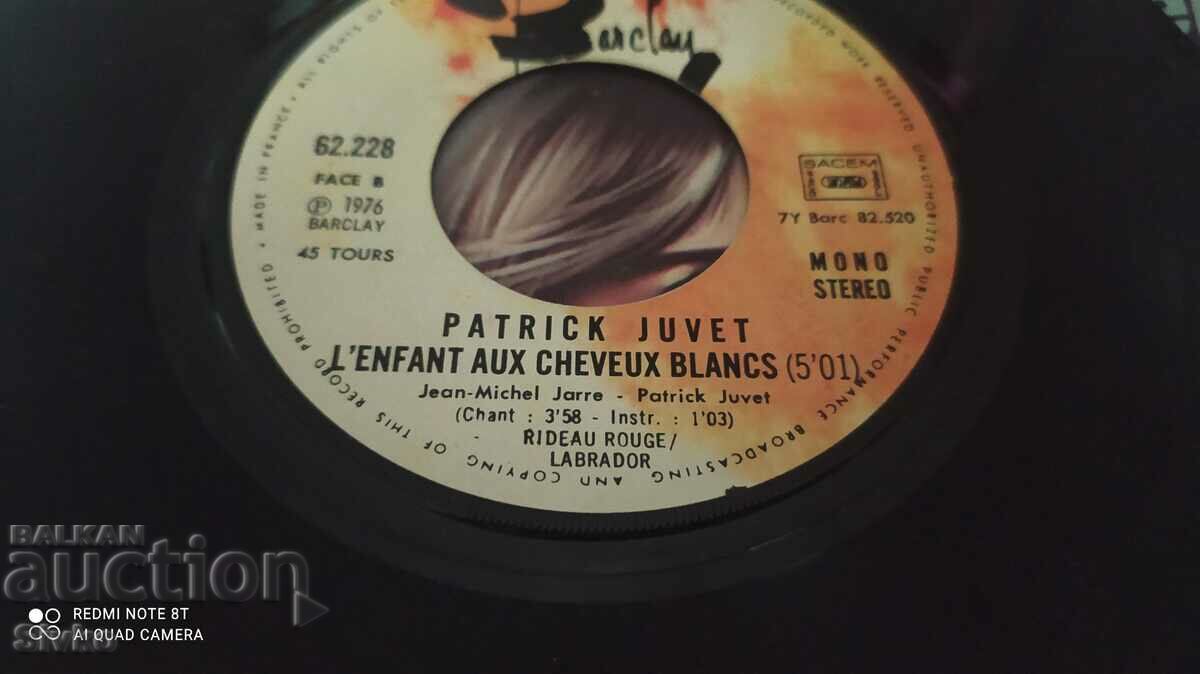 Patrick Juvet gramophone record - 5