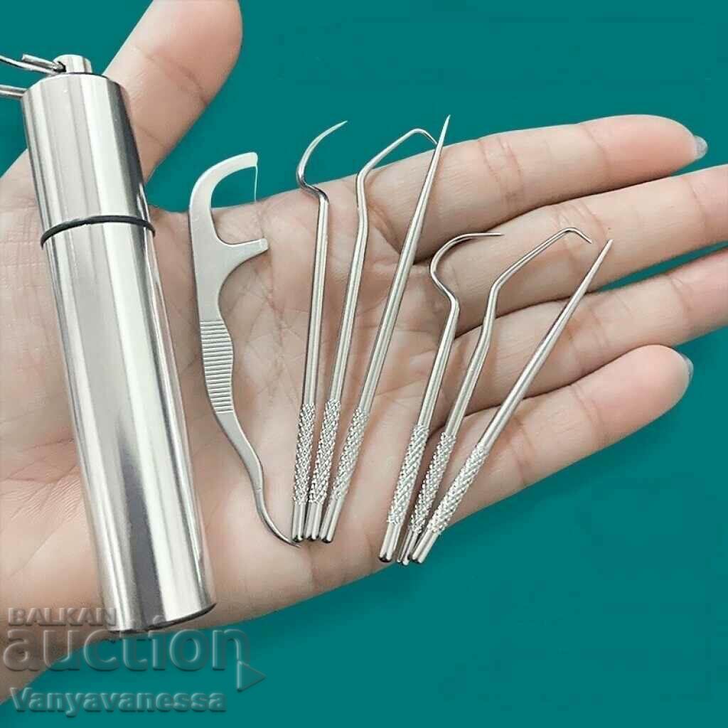 Stainless steel teeth cleaning kit