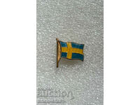 badge SWEDEN flag