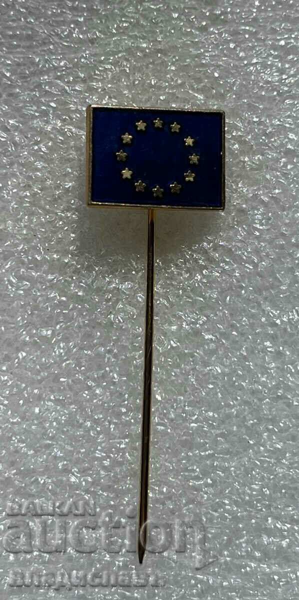 badge EUROPEAN UNION flag