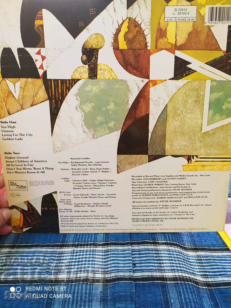 Auction Stevie Wonder INNERVISIONS Turntable Auction Stevie Wonder INNERVISIONS Turntable