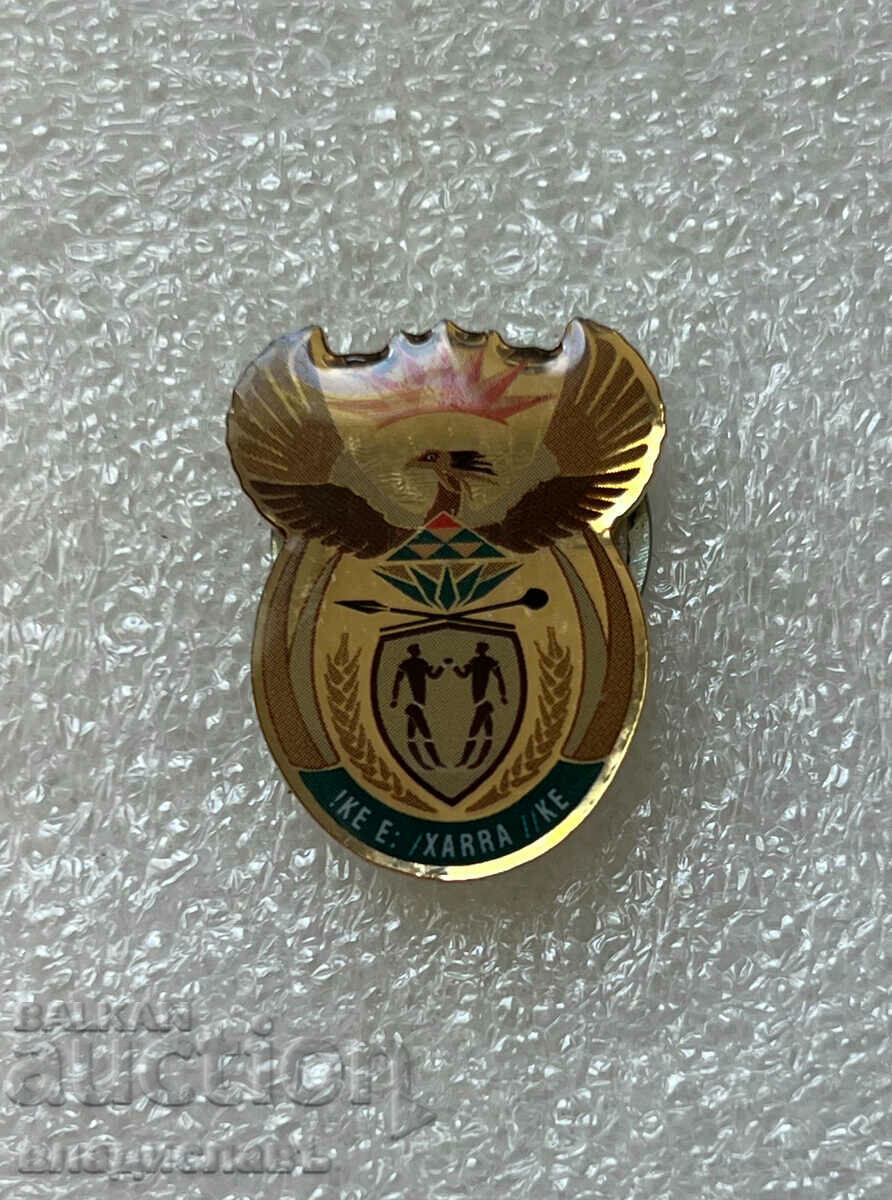 Interesting badge SOUTH AFRICA