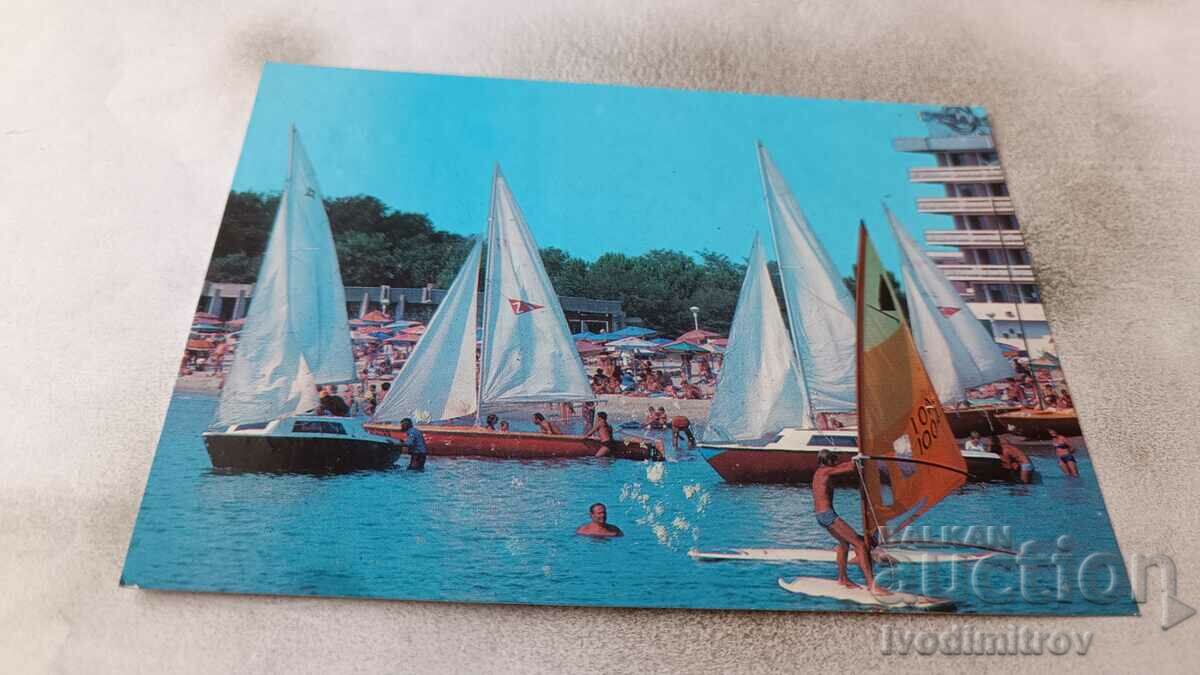 Postcard Bulgarian Black Sea 1987