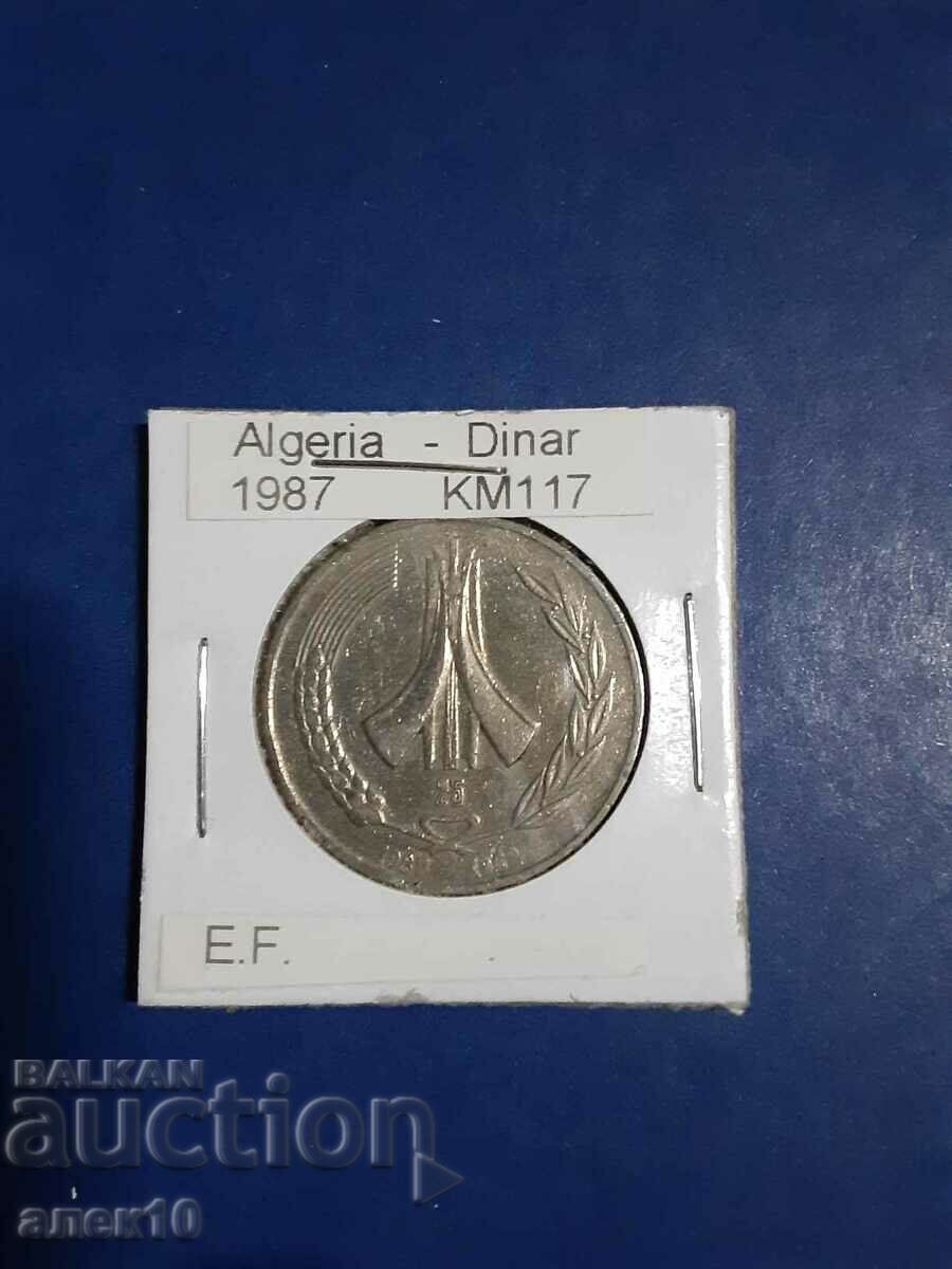 Algeria 1 dinar 1987