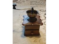 ❗Large French oak coffee grinder coffee machine