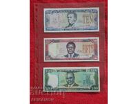 Liberia 10/50/100 Dollars 2003/2004UNC MINT