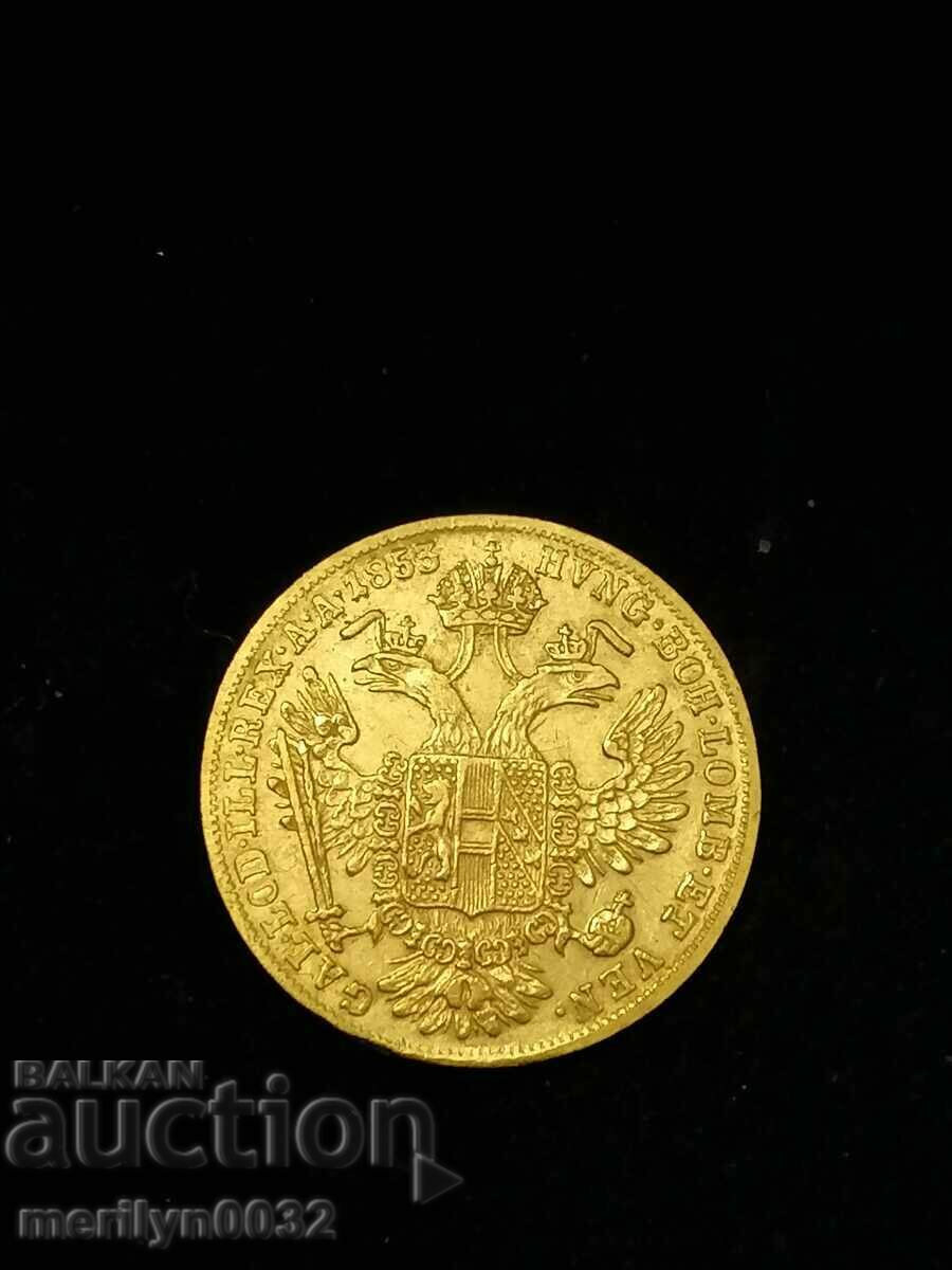 1 δουκάτο 1853 έτος Νομισματοκοπείο Αυστρία Ουγγαρία Franz Joseph