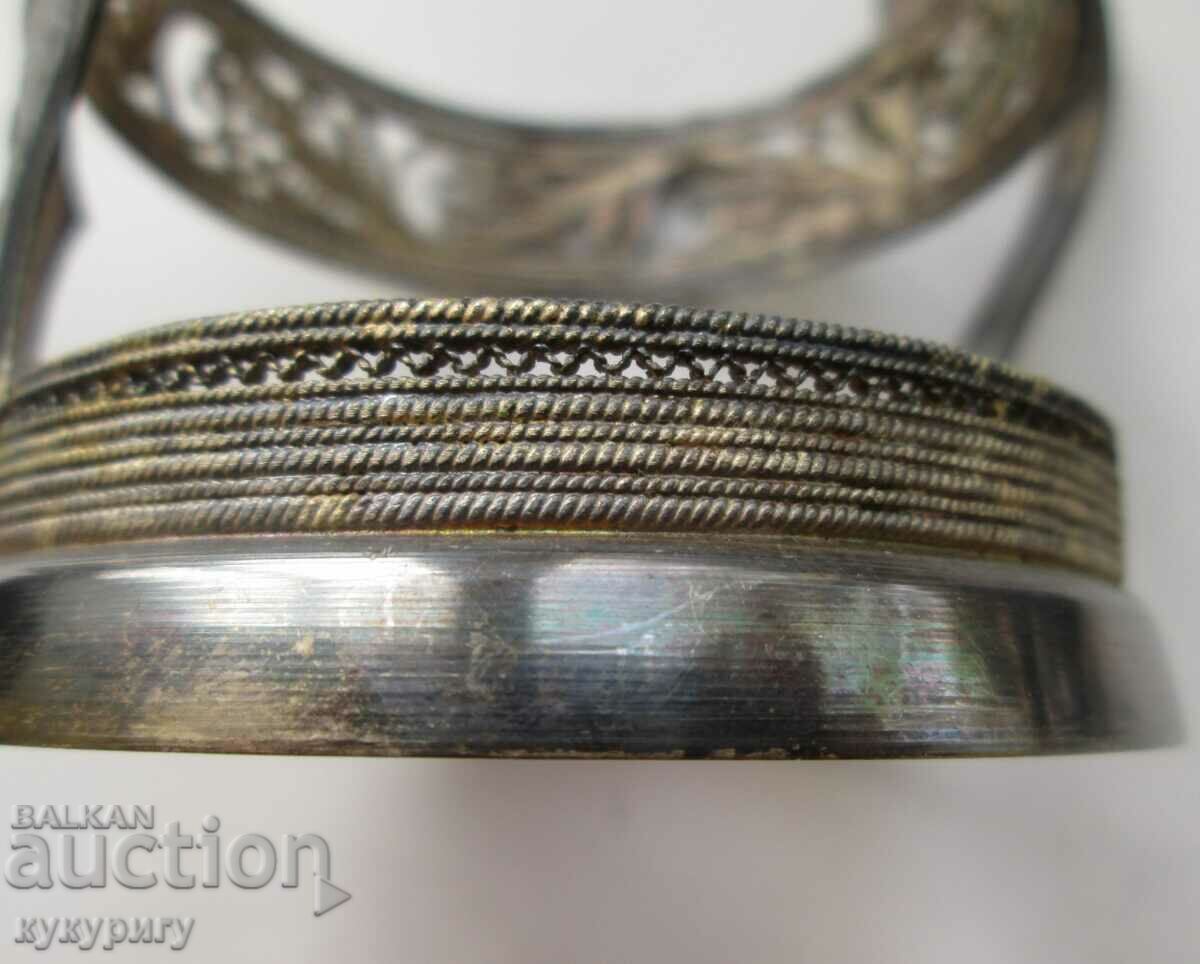 Set of 6 old Sots Russian inlaid filigree - 5 Set of 6 old Sots Russian inlaid filigree - 5