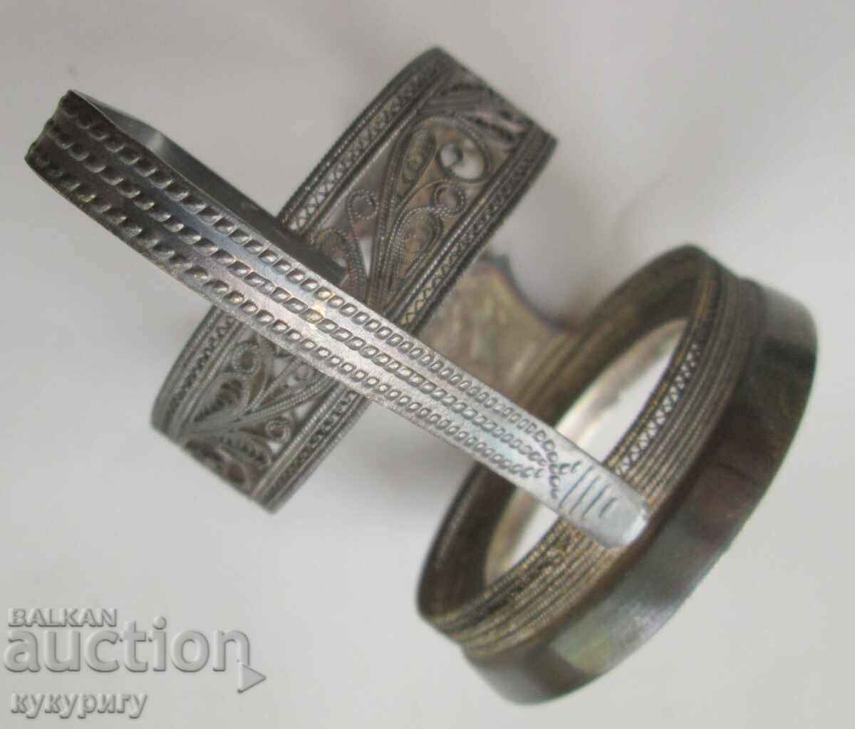 Set of 6 old Sots Russian inlaid filigree - 7 Set of 6 old Sots Russian inlaid filigree - 7