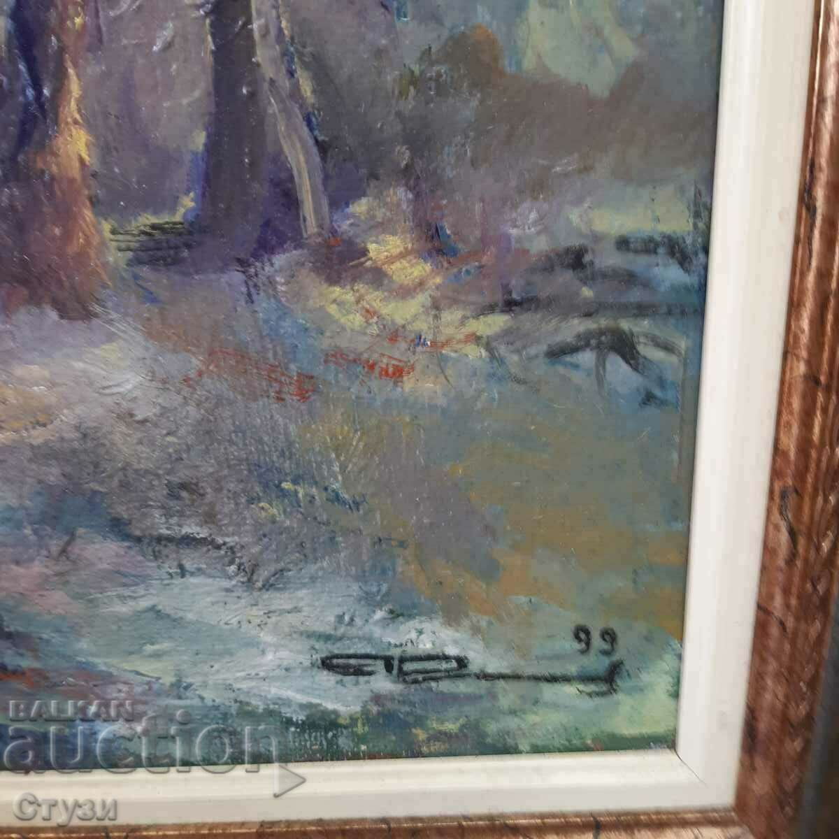 Original painting "Romantic trees", oil, 49 x 39 cm - 7 Original painting "Romantic trees", oil, 49 x 39 cm - 7