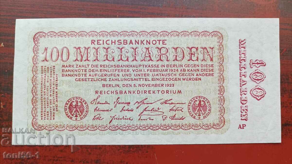 Germania 100 de miliarde de mărci 05.11.1923 - vezi descriere