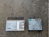 Old car radio and cassette player