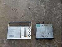 Old car radio and cassette player