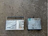 Old car radio and cassette player