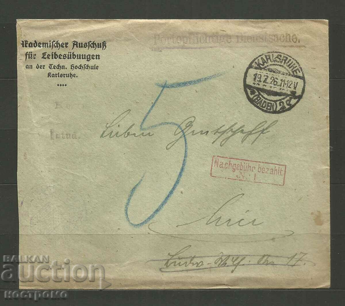 Old cover Deutsches Reich - A 3245