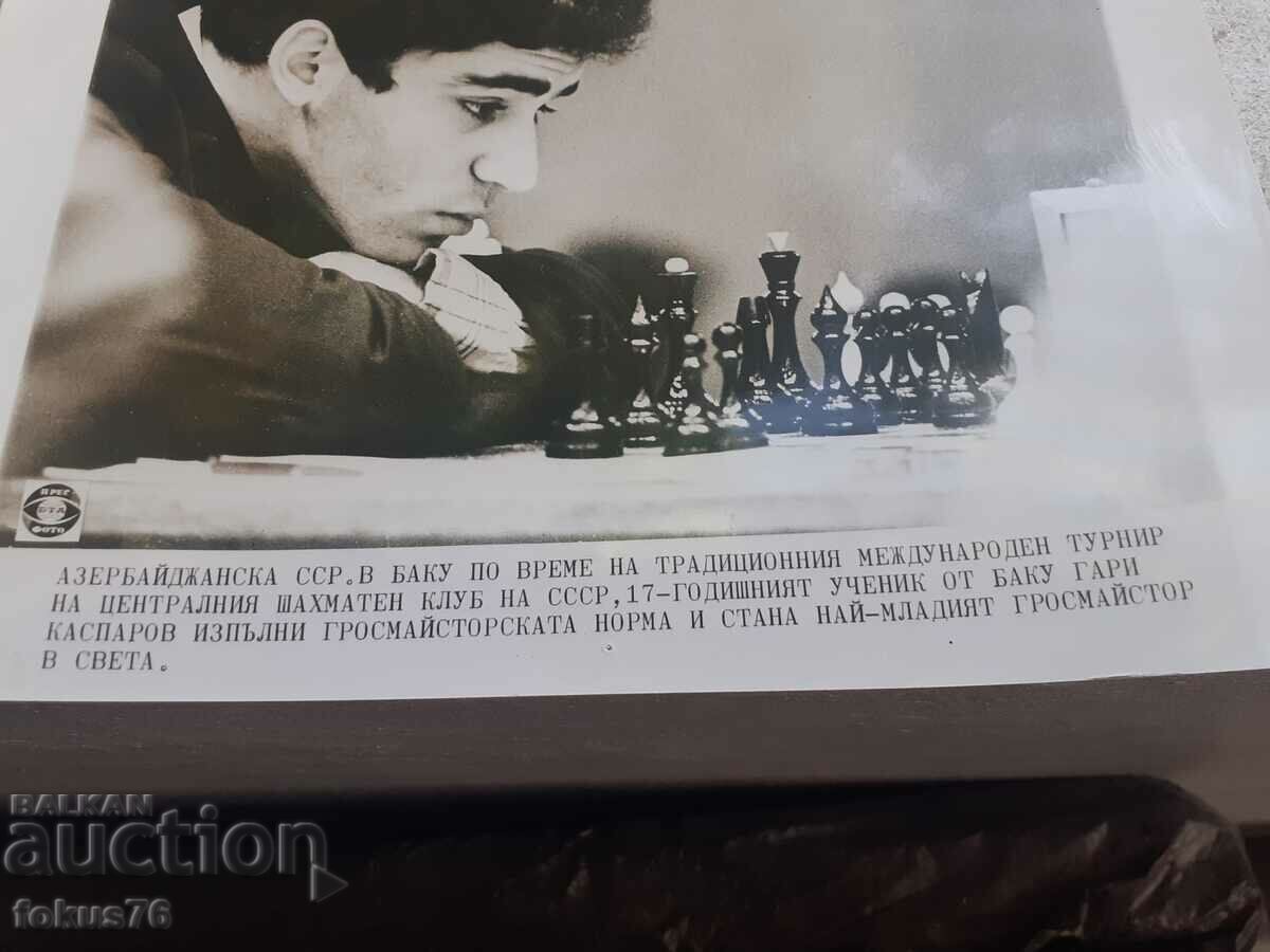 Photo photocopy Soc BTA PressPhoto chess Garry Kasparov with price 29.00 BGN | € 14.83 Photo photocopy Soc BTA PressPhoto chess Garry Kasparov with price 29.00 BGN | € 14.83