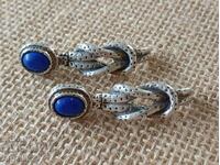 Ασημένια σκουλαρίκια Lapis Lazuli