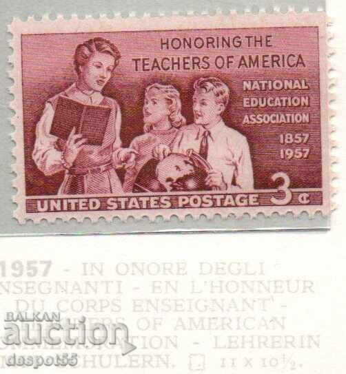 1957. USA. 100th anniversary of the National Education Association