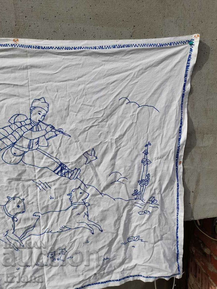 Antique embroidered carpet, wall covering - 5 Antique embroidered carpet, wall covering - 5