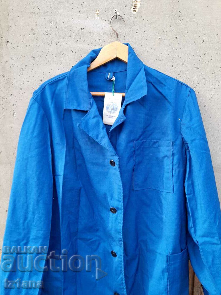 Auction Old blue work apron Auction Old blue work apron