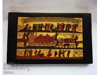 Russian Fairy Tale, Hand Drawn and Inscribed on Wood
