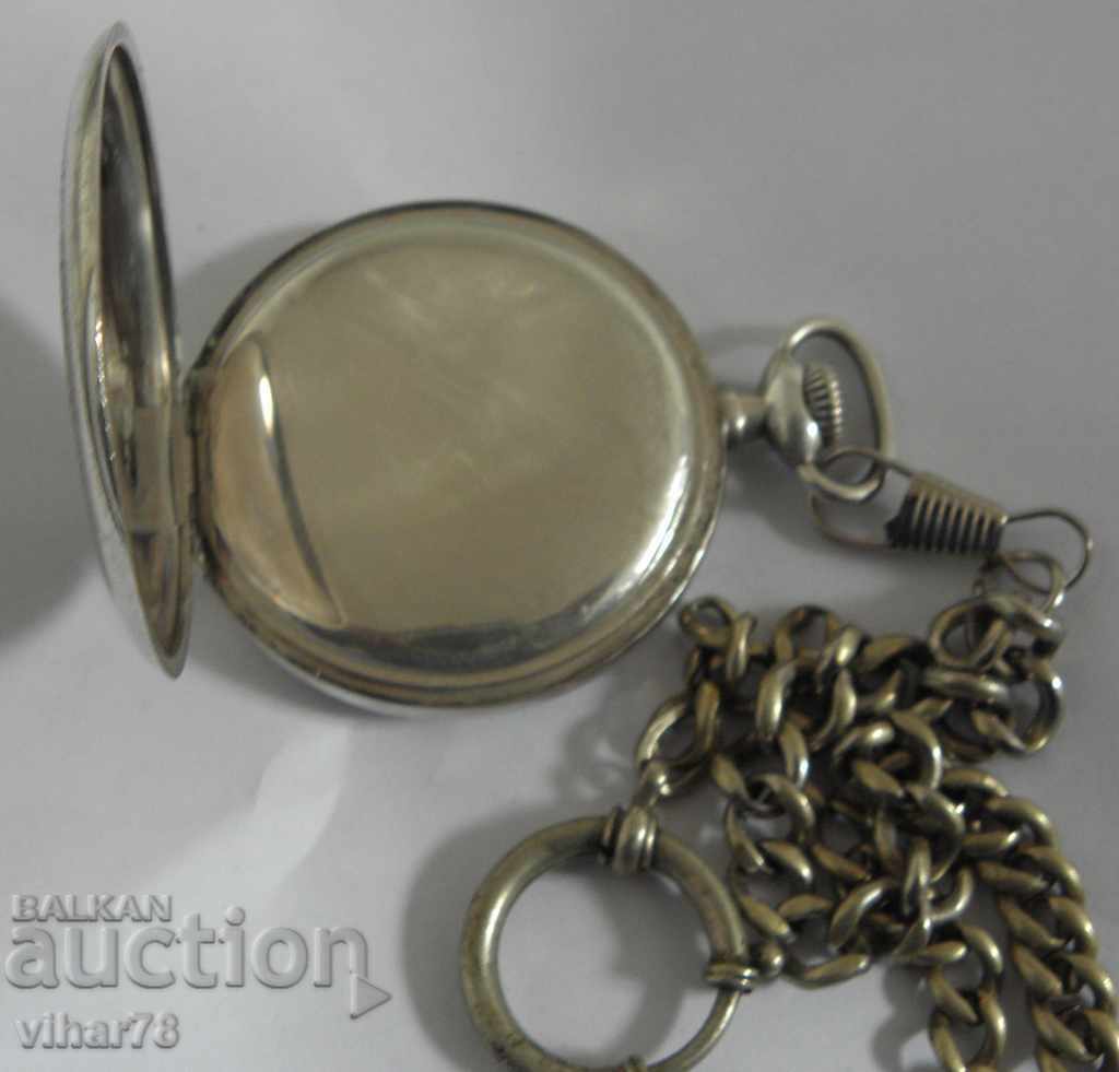 Delivery of silver pocket watch -OMEGA-OMEGA