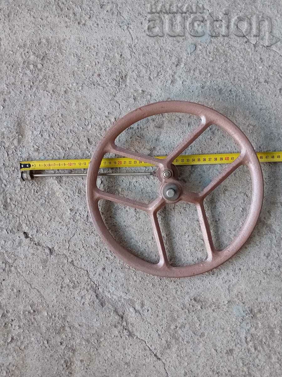 antique cast iron sewing machine wheel with price 31.00 BGN | € 15.85 antique cast iron sewing machine wheel with price 31.00 BGN | € 15.85