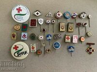 37 pieces of badges and signs of the BRC Bulgarian Red Cross