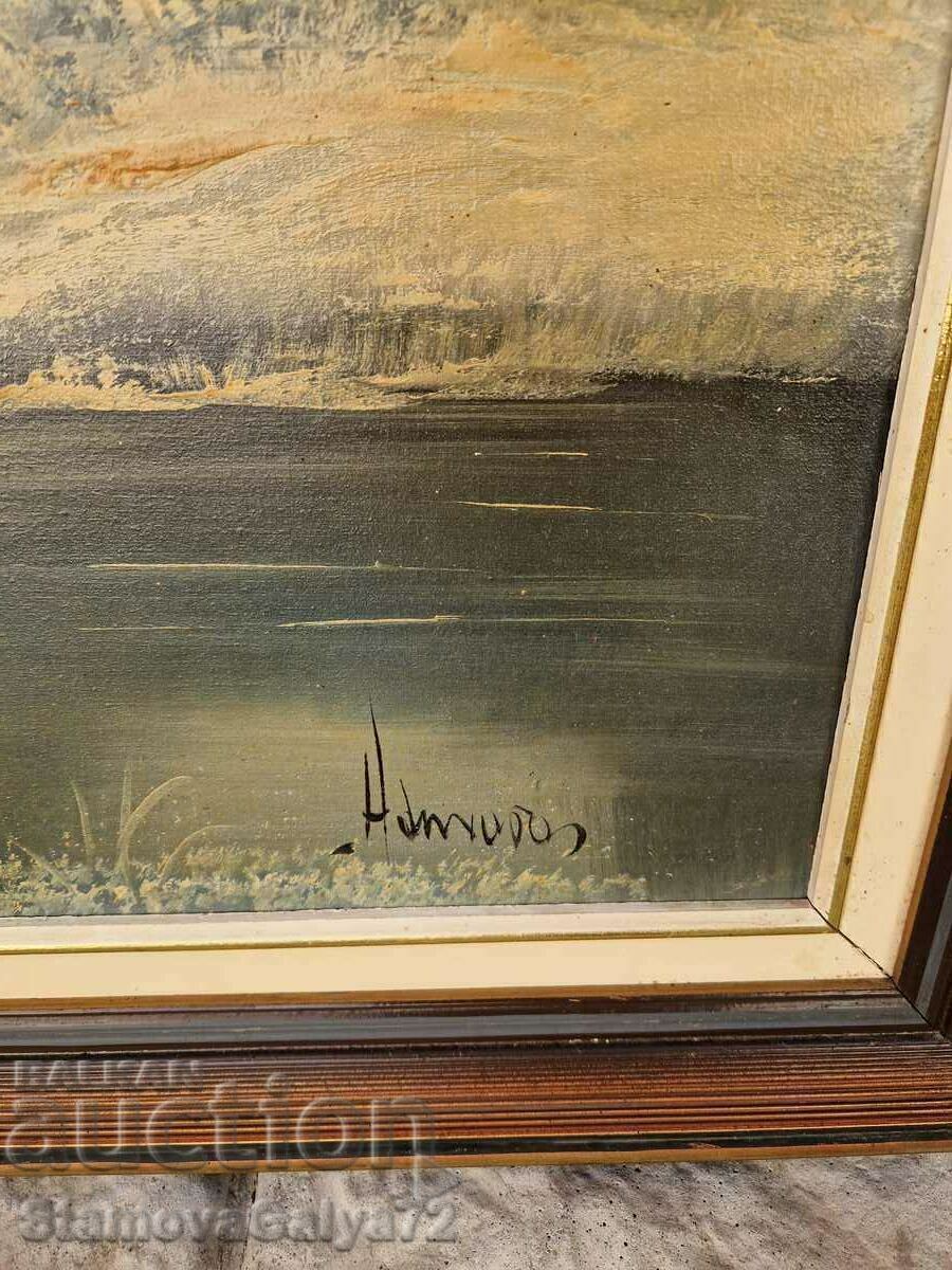 Красива голяма картина масло върху платно - 7